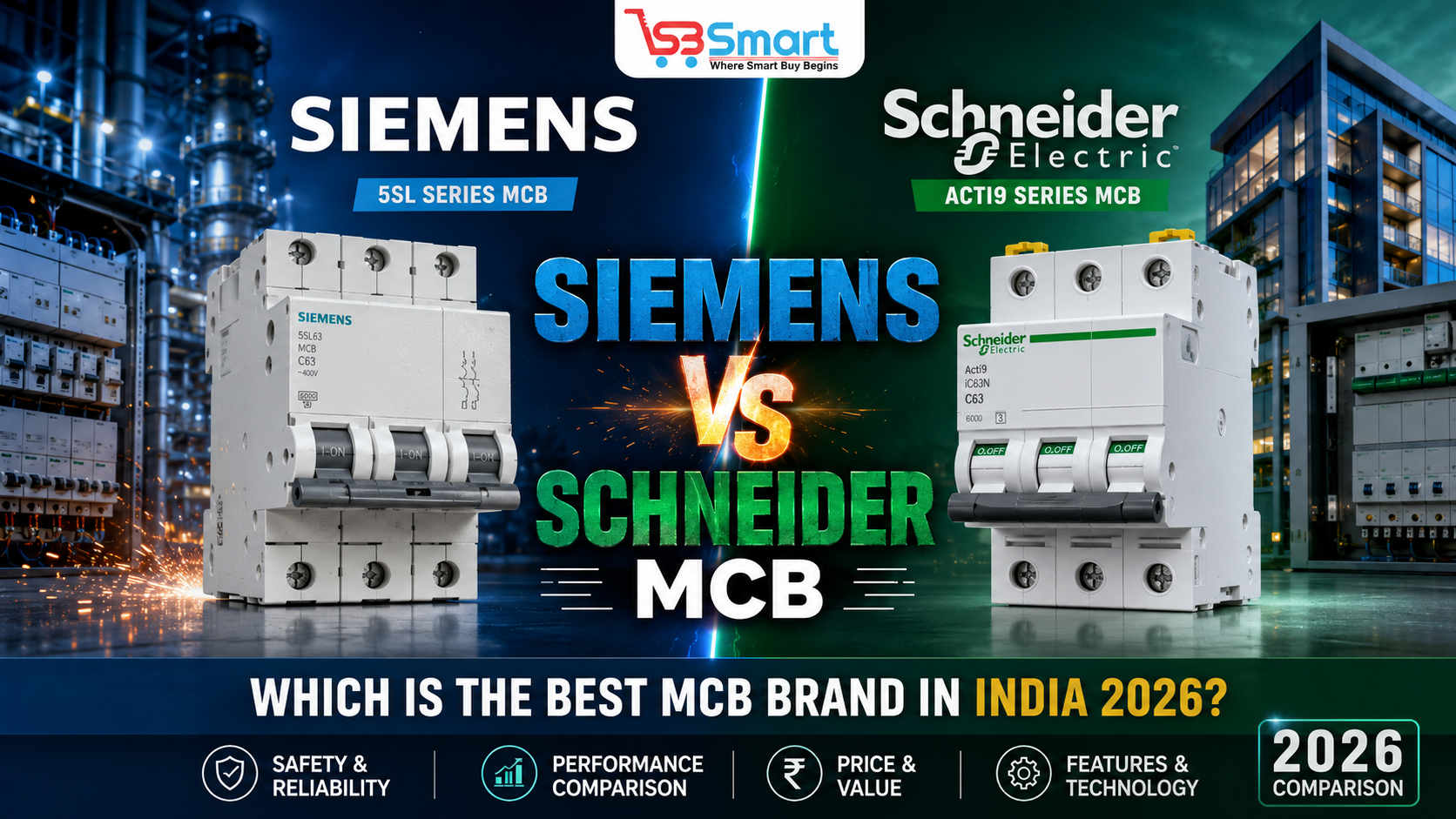 Siemens vs Schneider MCB in India: Which is the Best MCB Brand in 2026?