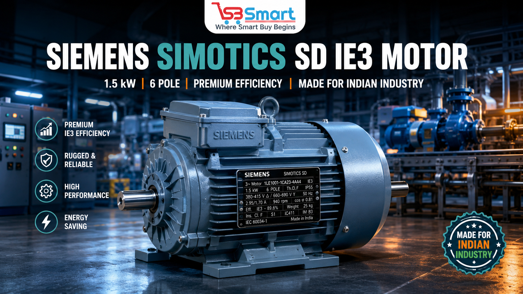 Why This Siemens 1.5 kW IE3 Motor is Quietly Becoming the Favourite of Indian Industries in 2026