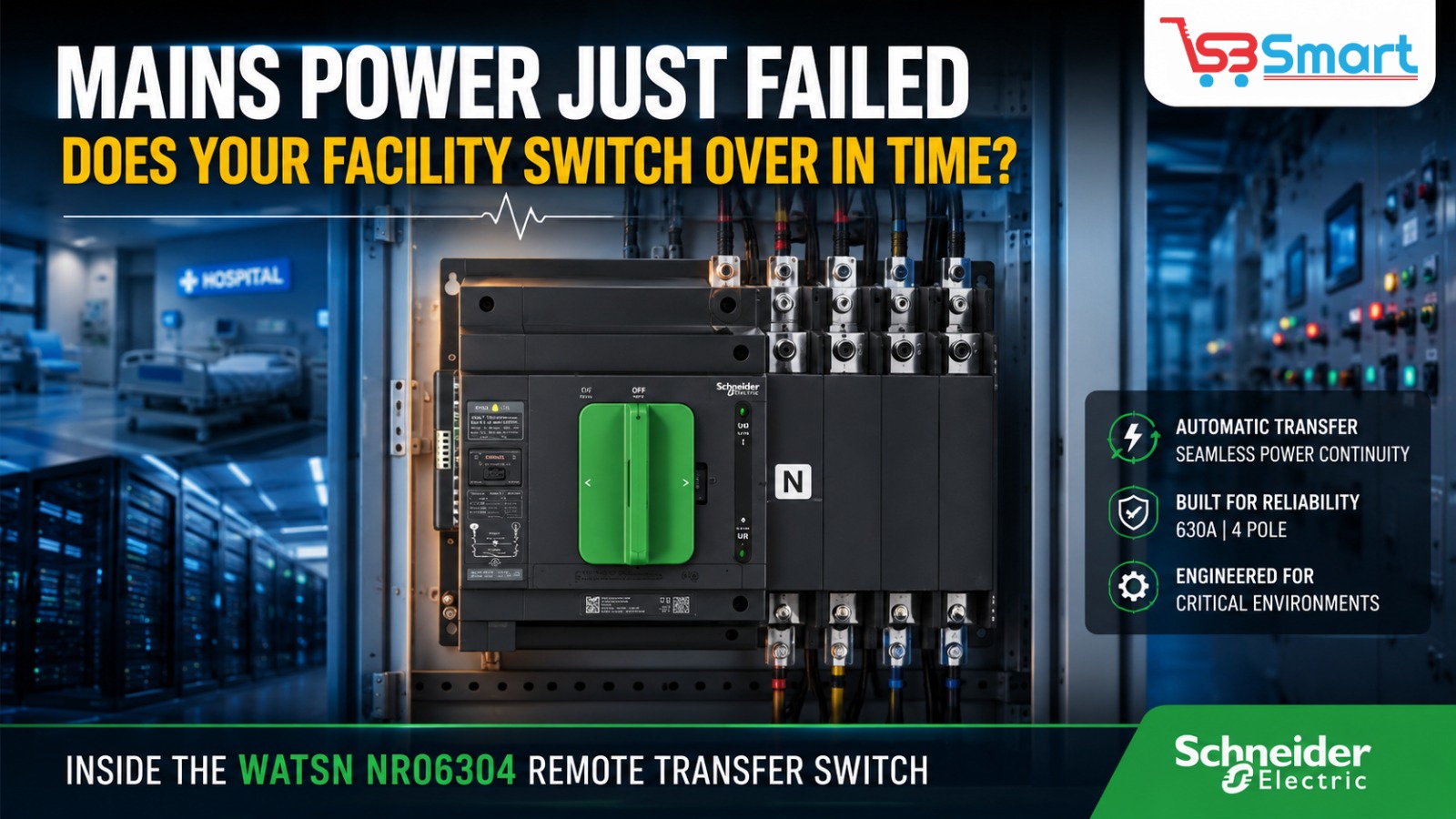 Mains Power Failed? WATSN NR06304 Remote Transfer Switch Guide | SB Smart