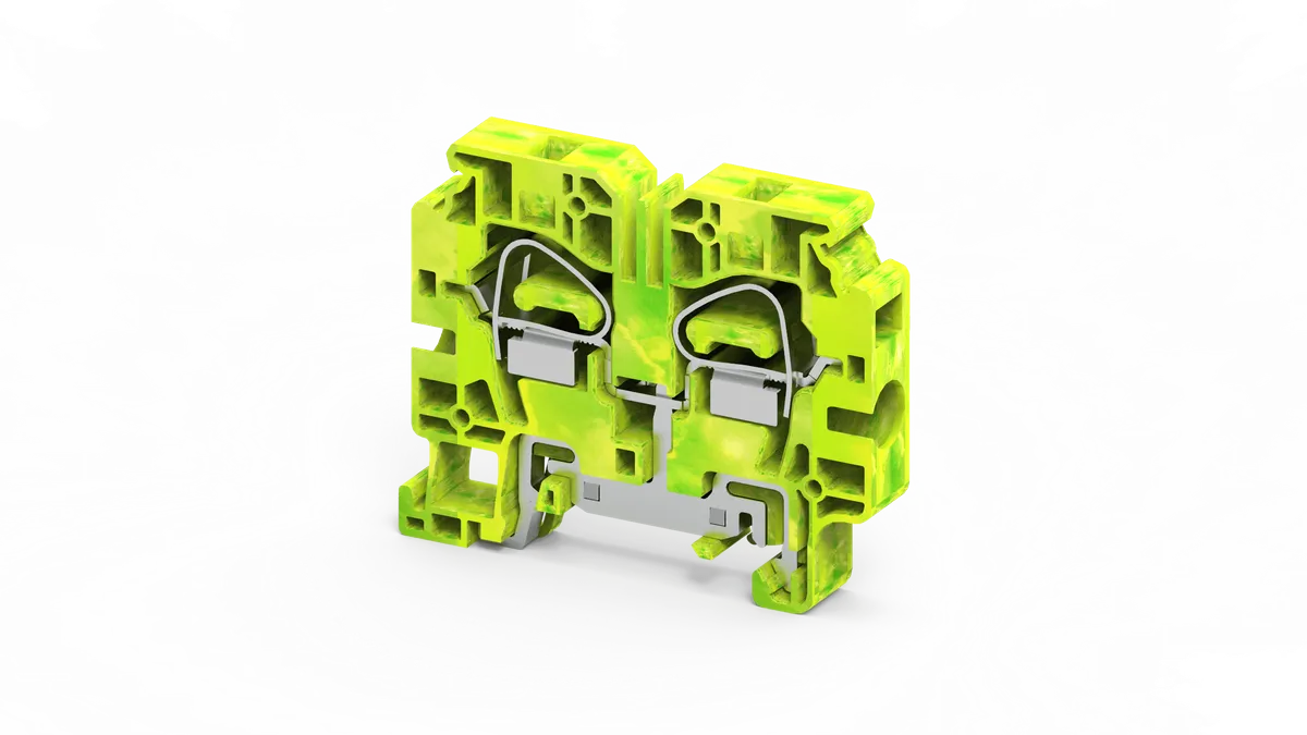 6 mm2 SIDE ENTRY SPRING CLAMP GROUND TB - CXSG6