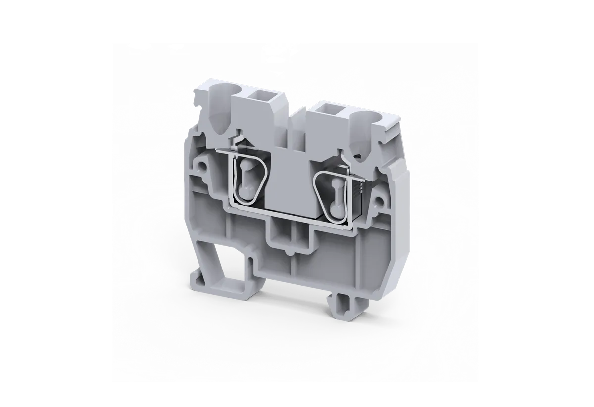 2.5mm2 FEED THRU SP CL TB FR DIN15 RAIL - CXM2.5