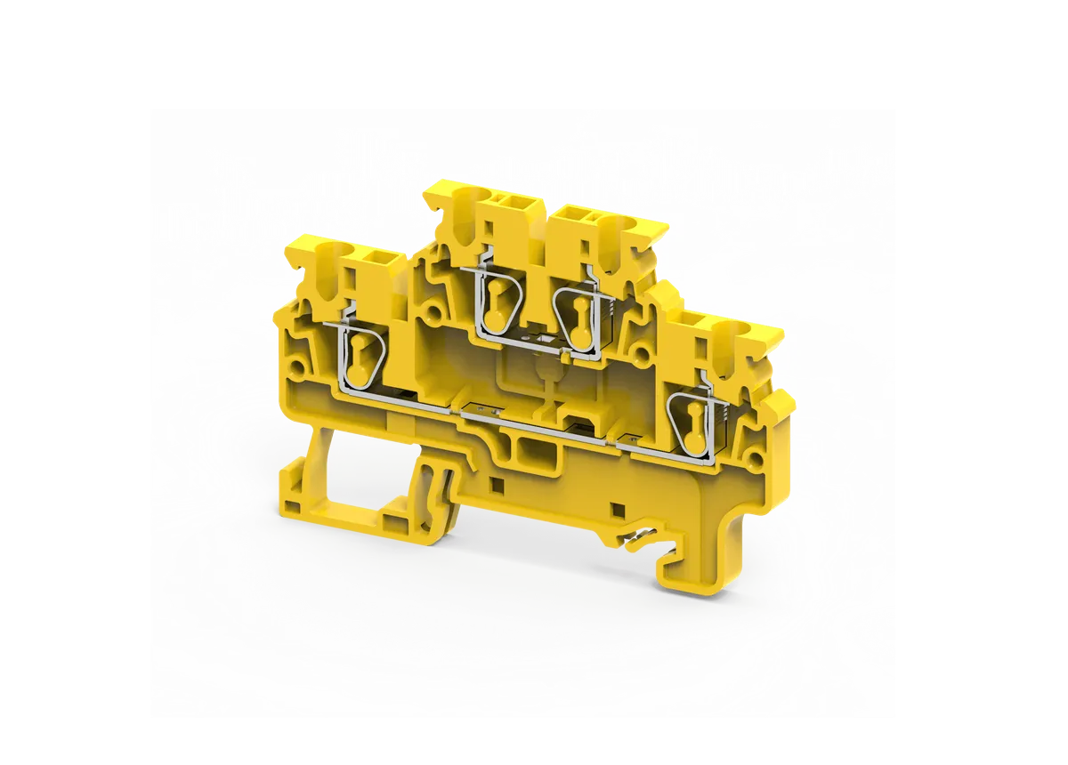 2.5 mm2 2 LVL SPR CL TERMINAL YLW - CXDL2.5Y