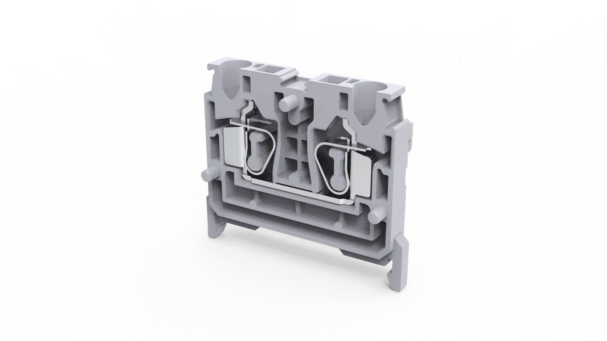 2.5mm2 FD THRU SPCL 2W MICRO TB FR DIN35 EA - CXCP2.5