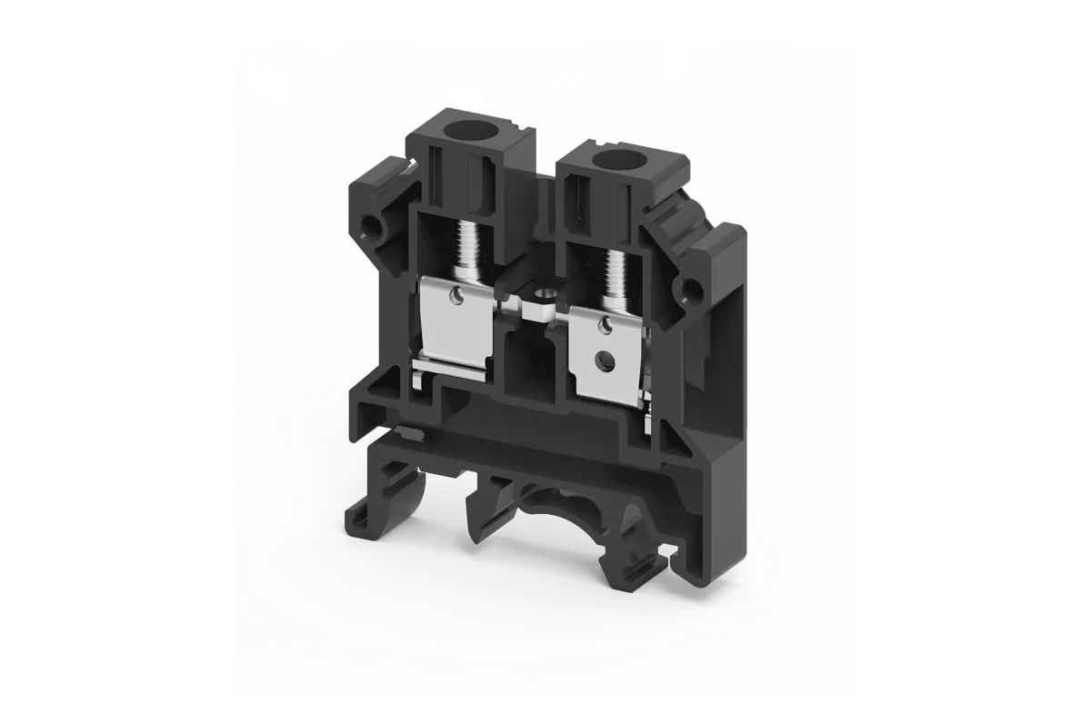 120 mm2 FEED THRU SCREW CLAMP TB BLACK -CTS95/120NBK