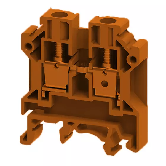 6 mm2 FEED THRU SCREW CLAMP TB BROWN -CTS6UBR
