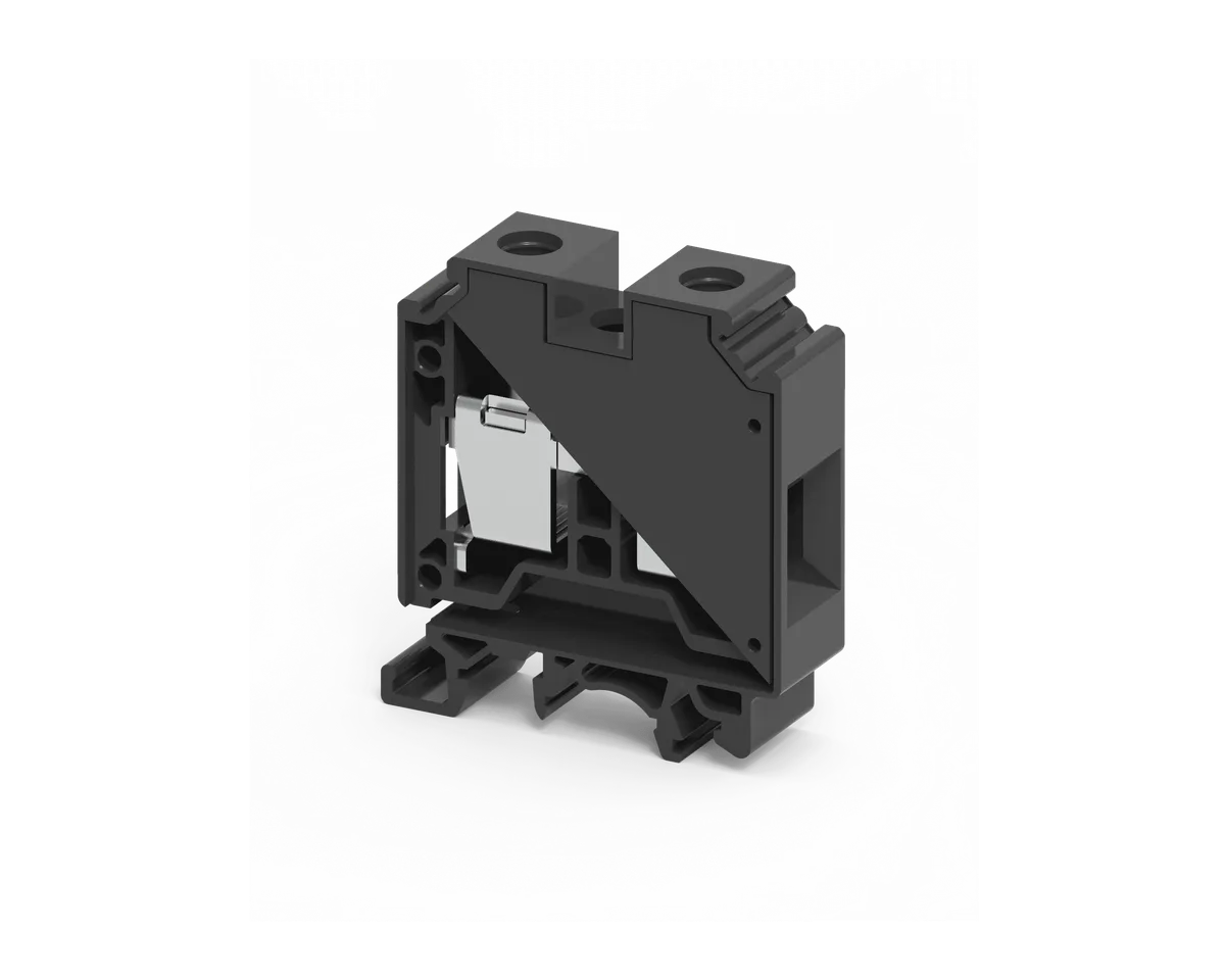 35 mm2 FEED THRU SCREW CLAMP TB BLACK -CTS35UNBK