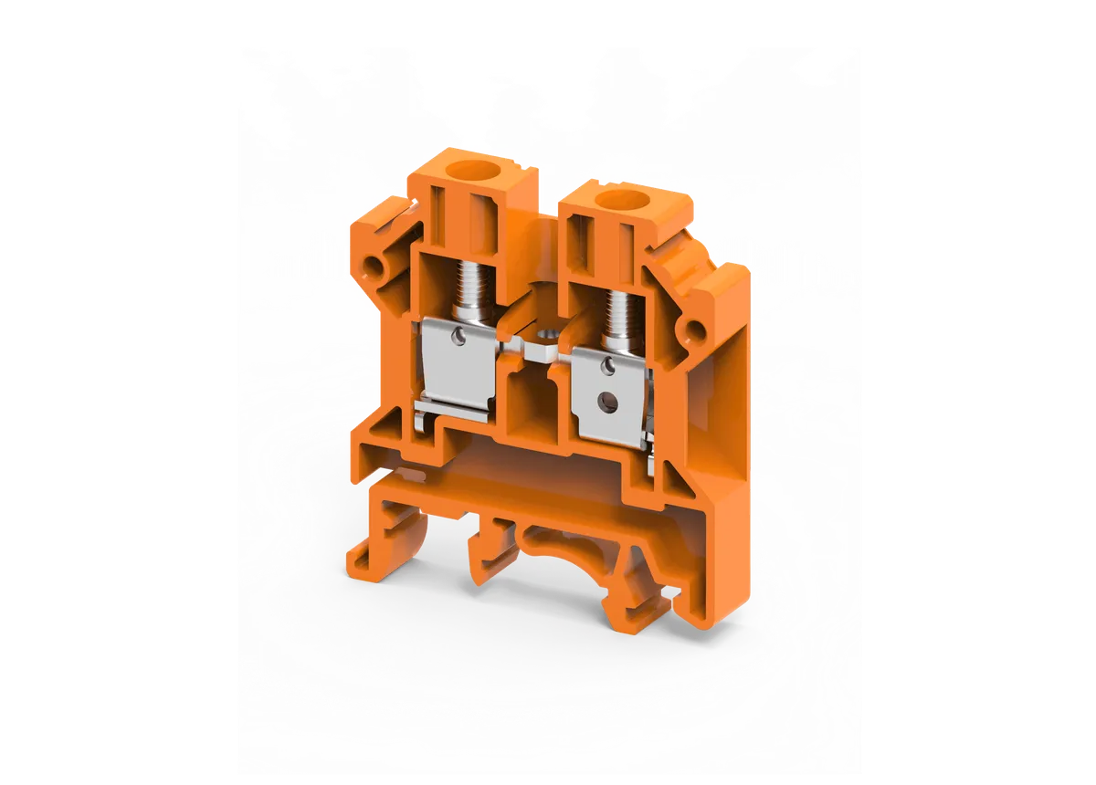 2.5 mm2 FEED THRU SCREW CLAMP TB ORANGE – CTS2.5UEO