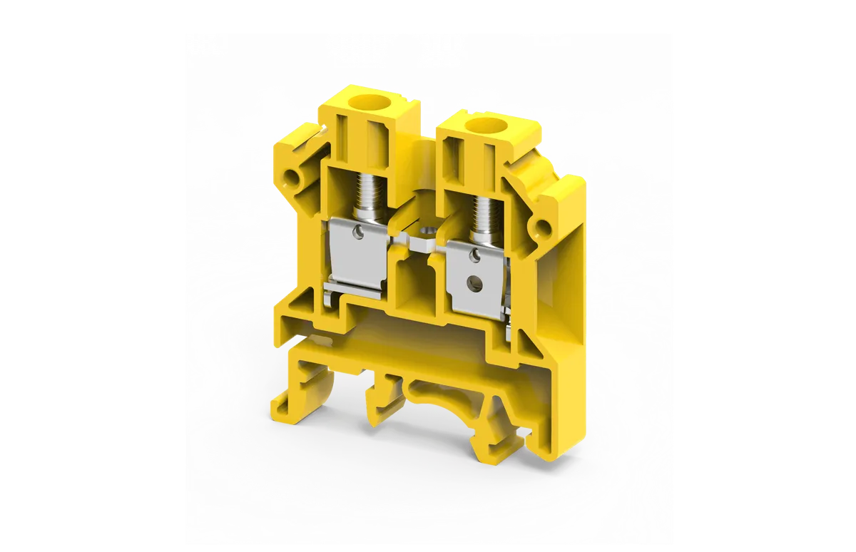 10 mm2 FEED THRU SCREW CLAMP TB YELLOW – CTS10UY