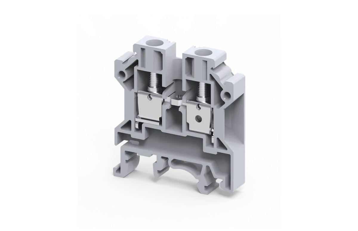 10 mm2 FEED THRU SCREW CLAMP TERMINAL BLOCK – CTS10U