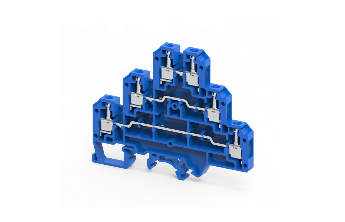 2.5 mm2 3 LEVEL SCREW CLAMP TB BLUE – CTL2.5UBU