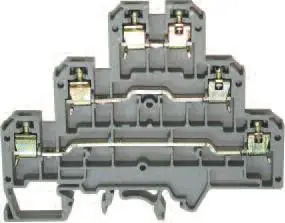 2.5 mm2 3 LEVEL SCREW CLAMP TERMINAL BLOCK – CTL2.5U