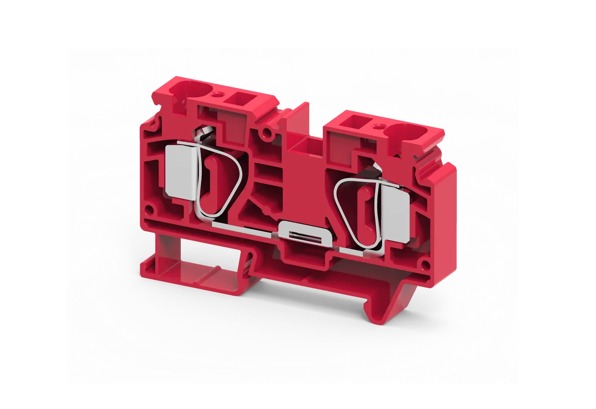 16 mm2 FEED THRU SPRING CLAMP TB RED – CSC16TR