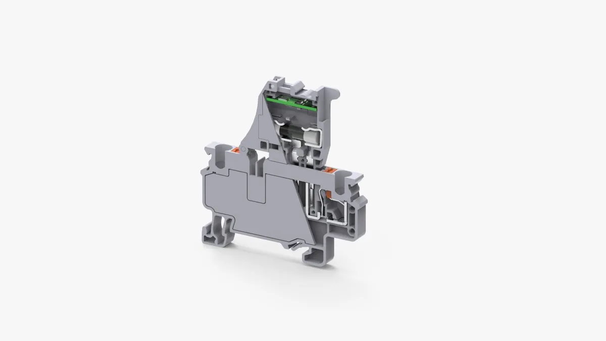 Push In Fuse Terminal Block 6–60V, 4mm² – CPF4NL6-60V