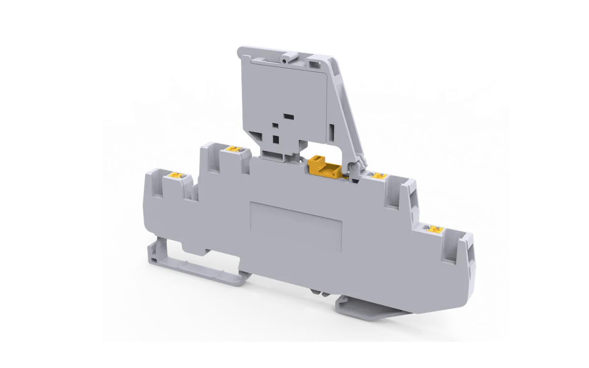 2 Level Push In Spring Clamp Disconnect Fuse Terminal Block, 2.5mm² – CPDLFK2.5