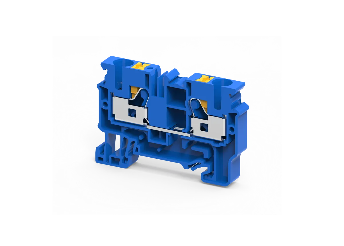 Feed Through Push In Terminal Block Blue, 10mm² – CP6/10BU
