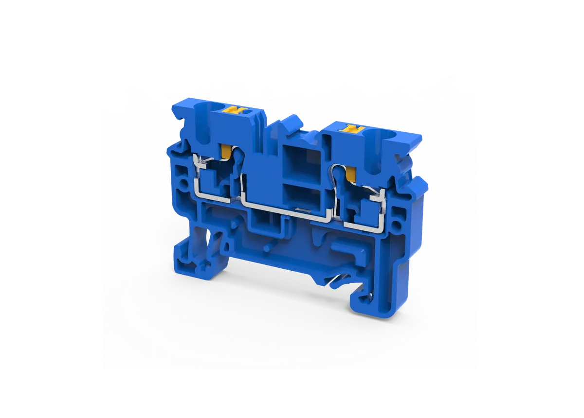 Feed Through 3 Wire Push In Terminal Block, 2.5mm², Blue – CP2.5/3BU