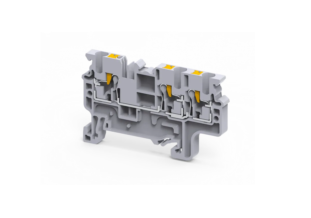 Feed Through 3 Wire Push In Terminal Block, 2.5mm² – CP2.5/3