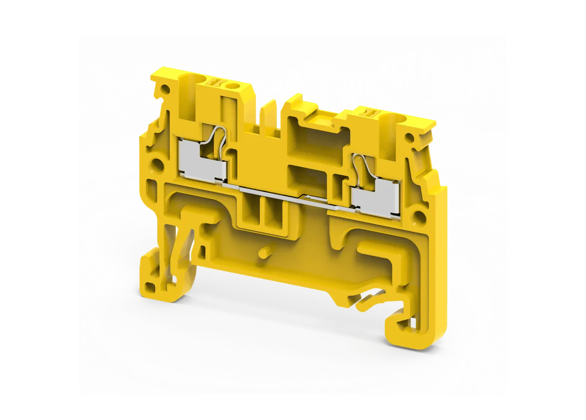 Feed Through Push In Terminal Block, 1.5mm², Yellow – CP1.5Y