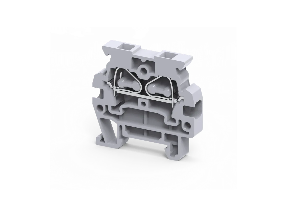 Spring Clamp Terminal Block for DIN 15 Rail, 2.5mm² – CMS2.5
