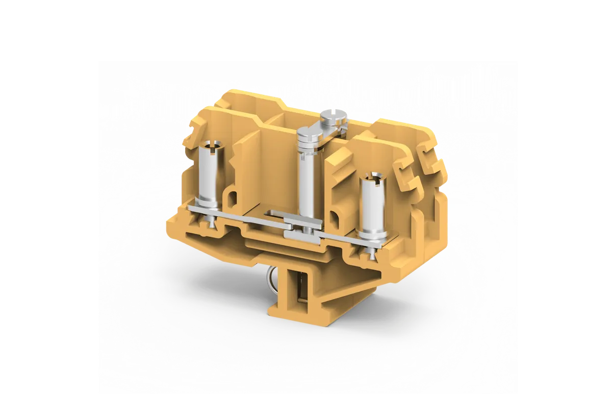 Stud Type Shorted Disconnect Melamine Terminal Block, 6mm², M4 – CMDT4SH