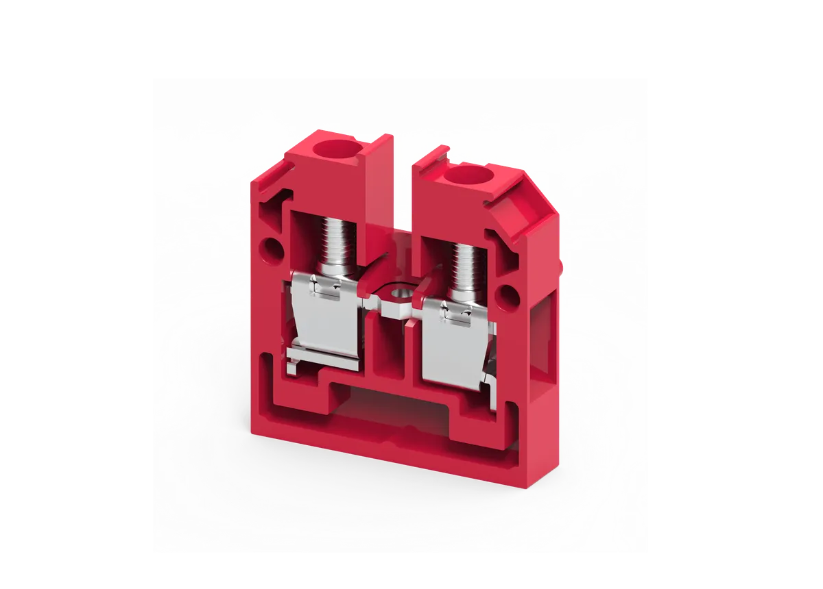Panel Mount Screw Clamp Terminal Block, 4mm², Red – CMB4R	CMB4R