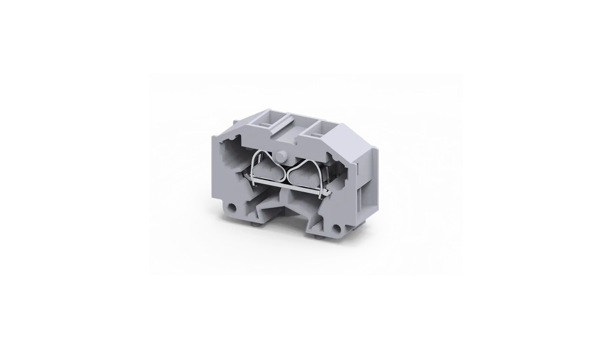 1.5mm² 4-Wire Panel Mount Spring Clamp Terminal Block – CM1.5S2