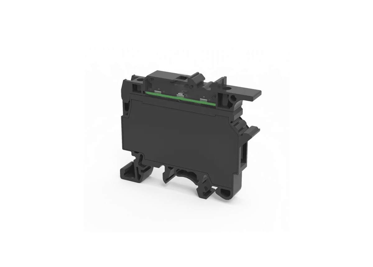 4mm² Reverse Protection LED Fuse Terminal Block, Black, 6–60V – CF4UL660VRPBK