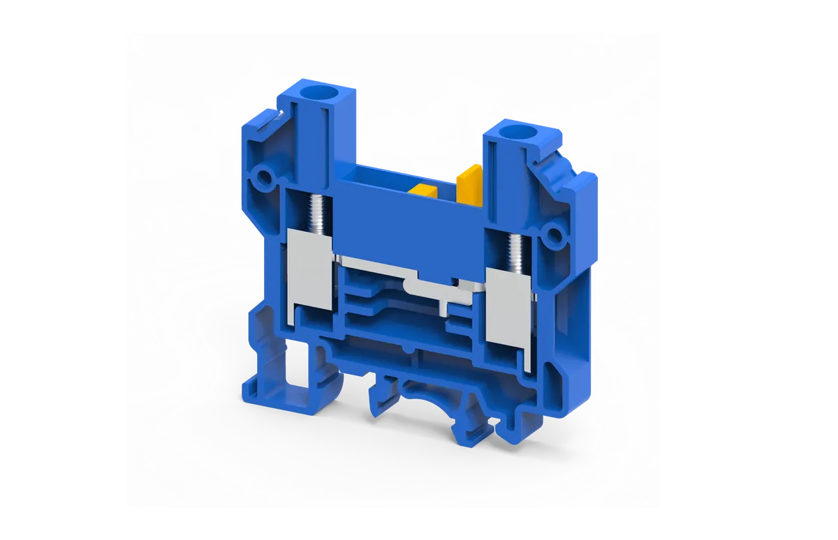 Blue 10mm² Slide Link Disconnect Screw Clamp Terminal Block – CDTTUBU
