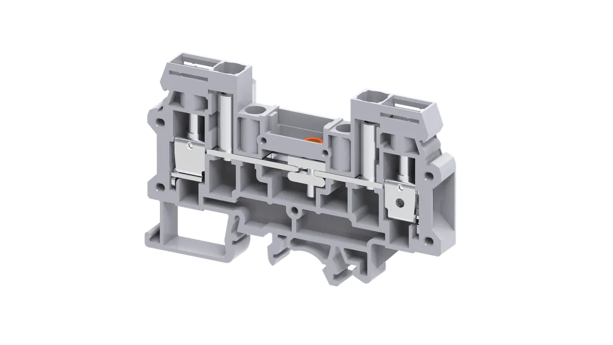 Red 6mm² Slide Link Disconnect Screw Clamp Terminal Block – CDS6UR