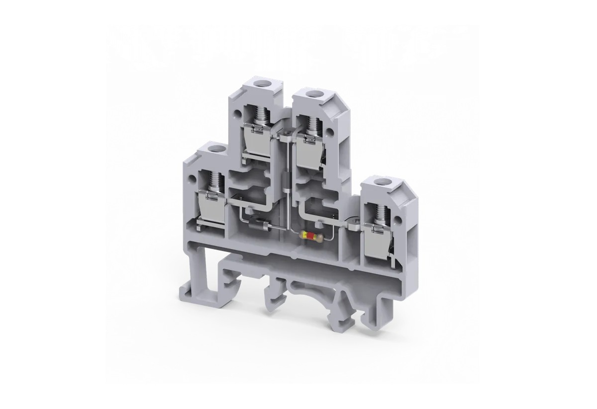 4mm² 2-Level Screw Clamp Dual Diode DD1 Terminal Block – CDL4UEDD1