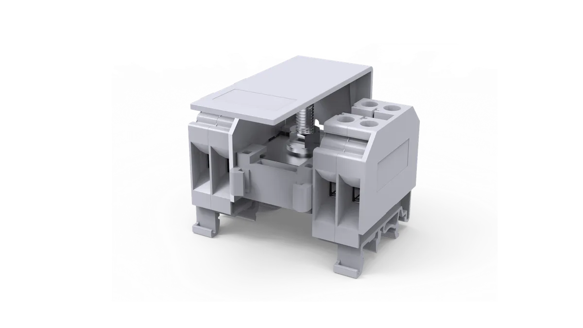 Green 1×25mm² Input, 8×6mm² Output Distribution Block – CDB6/2GN