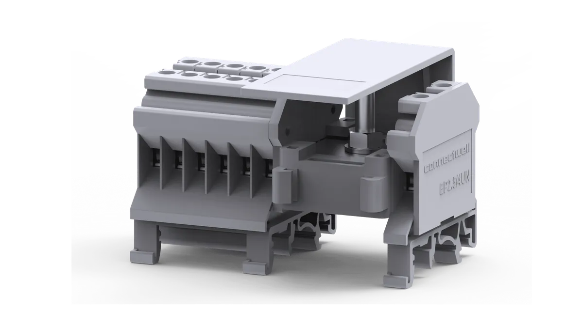 CDB4/6(1)1×16mm² Input, 14×4mm² Output Side Entry Distribution Block – CDB4/6(1)