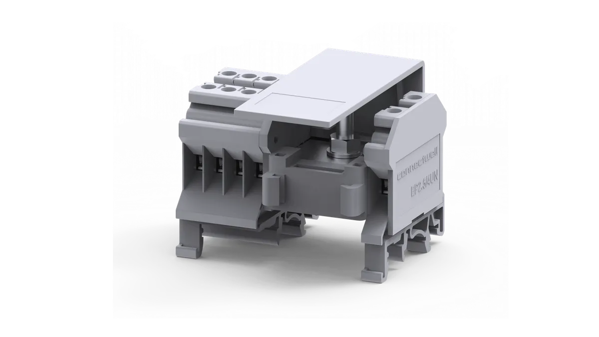  1×16mm² Input, 10×4mm² Output Side Entry Distribution Block – CDB4/4(1)