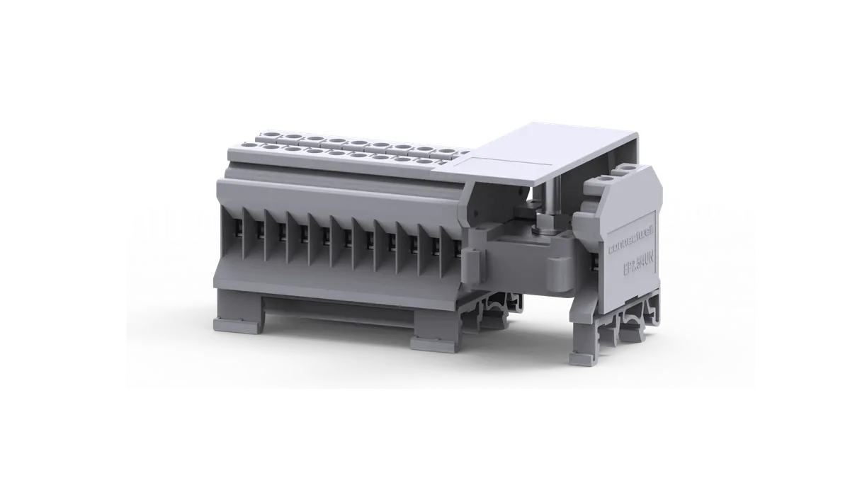  1×16mm² Input, 22×4mm² Output Side Entry Distribution Block – CDB4/10(1)