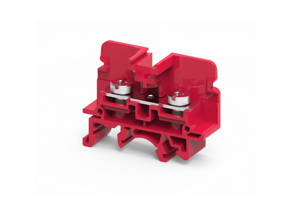 16mm² M4 Screw Barrier Type Terminal Block Red – CBS5UR