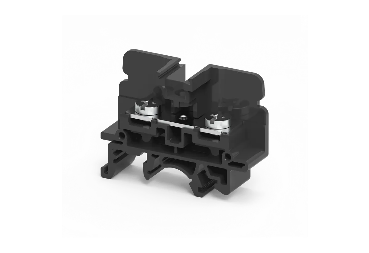 10mm² M4 Screw Barrier Type Terminal Block Black – CBS4UBK