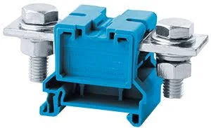 120mm² Feed Through Bolt & Nut Terminal Block Blue – CBB120BU