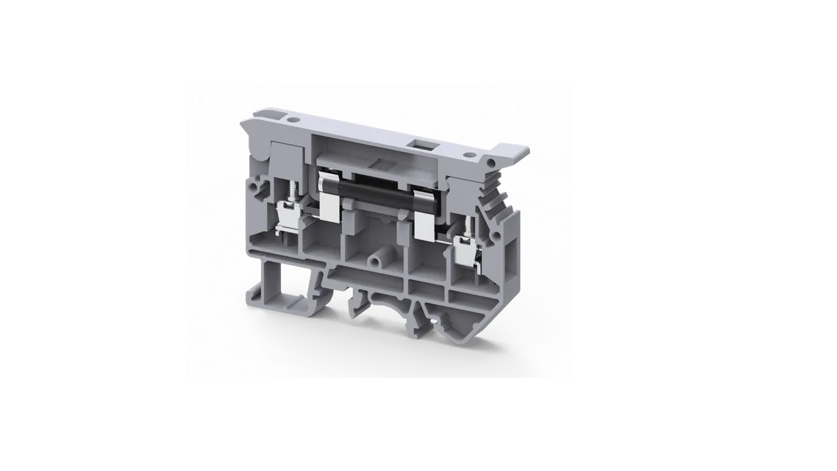 4mm² Ø6×32mm Fuse Screw Clamp Terminal Block with Fuse – CAFL4UW/F