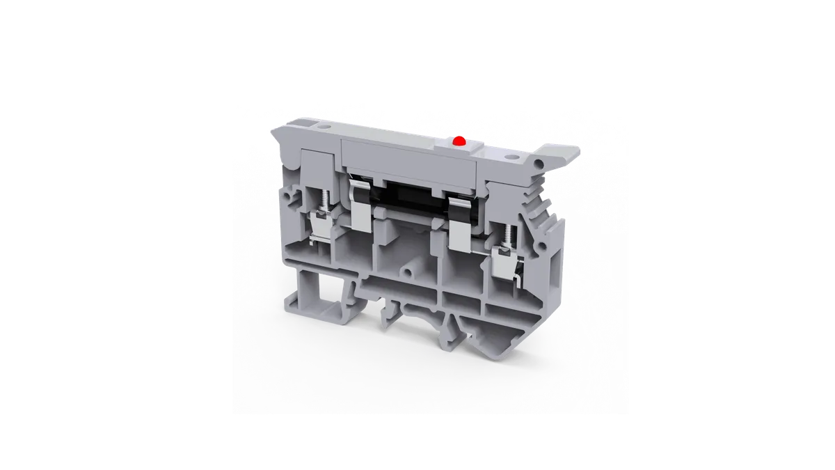 4mm² Ø6×32mm 6.3A Fuse Screw Clamp Terminal Block 440V – CAFL4UL440V