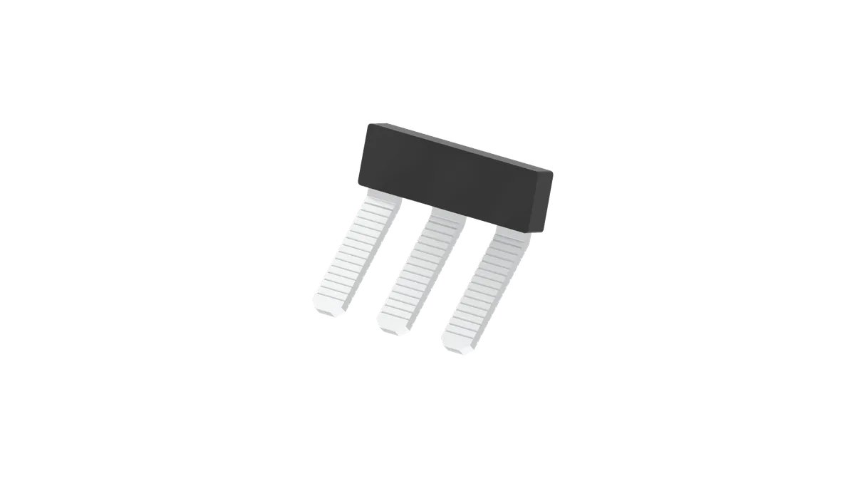 3-Pole Insulated External Shorting Link for 10mm Wide Terminal Block – CA718/3