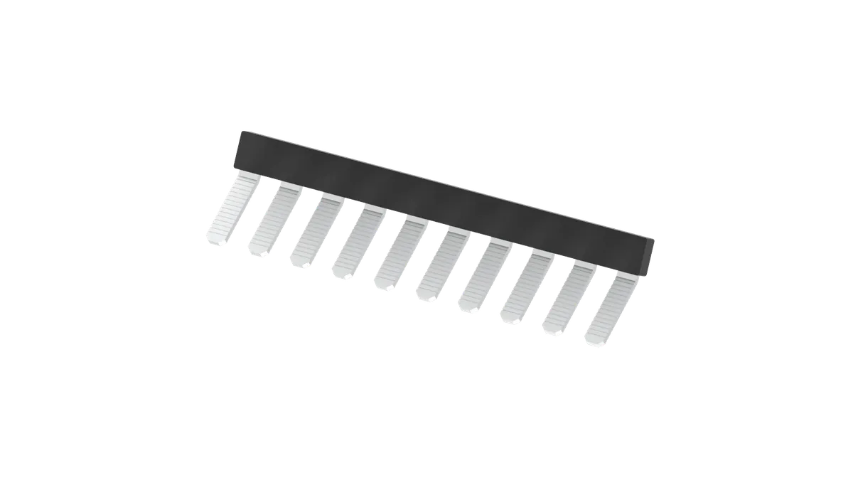 10-Pole Insulated External Shorting Link for 6mm Wide Terminal Block – CA715/10