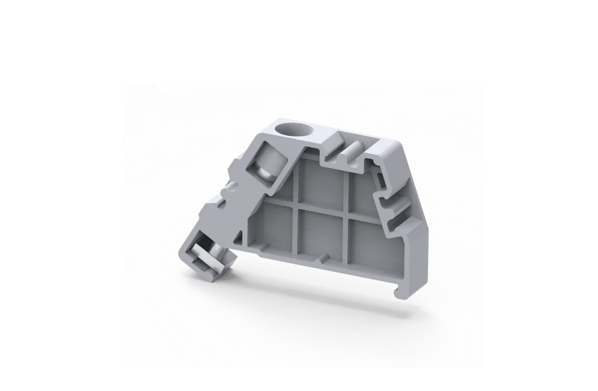 Polyamide Screw End Clamp for DIN15 Rail – CA602
