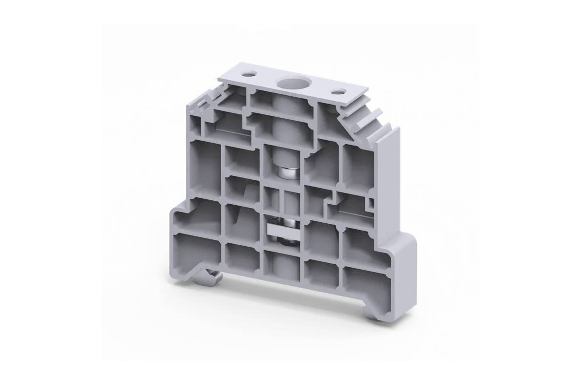 Polyamide Screw End Clamp for DIN35 Rail – CA202