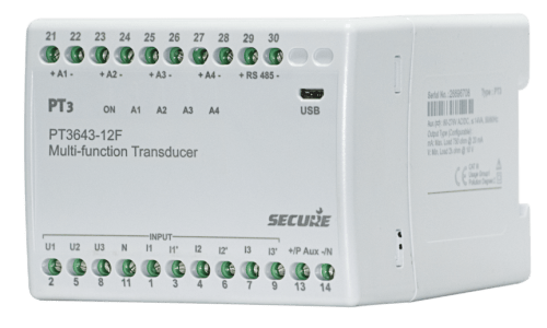 Three-phase transducer, output 2 / 4 - PT3 X43-15F