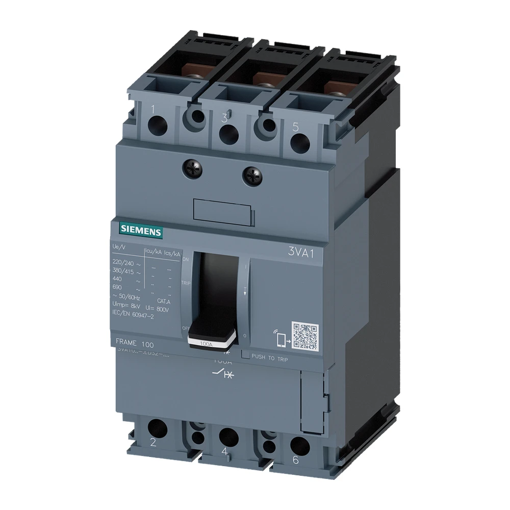 SENTRON 3VA MCCB, Thermal Magnetic Trip Unit - 3VA1050-3ED32-0AA0