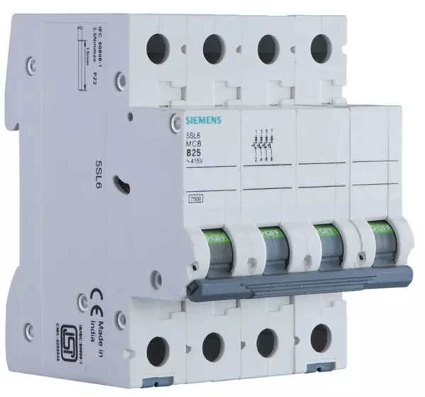 MCB 20A, 4P, 415V AC – 5SL4420-7RC
