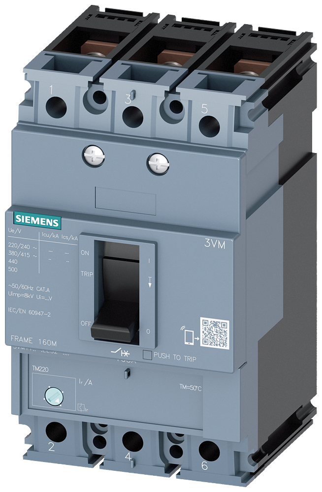 SENTRON 3VM, Thermal Magnetic Trip Unit - 3VM1132-3EE32-0AA0