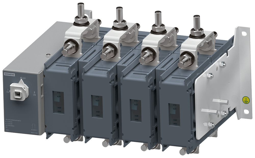 Manual On Load Changeover Switch 3KJ 4-pole, for power distribution - 3KJ0242-4AA20-0AA0