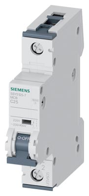 MCB 25A, 1P, 220V DC – 5SL5125-7RC
