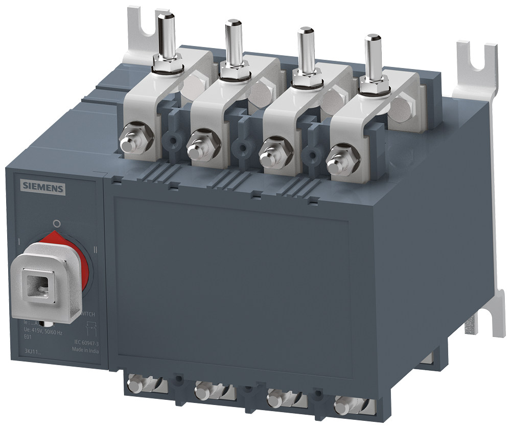 Manual On Load Changeover Switch 3KJ 4-pole, for power distribution - 3KJ1130-4AA20-0AA0